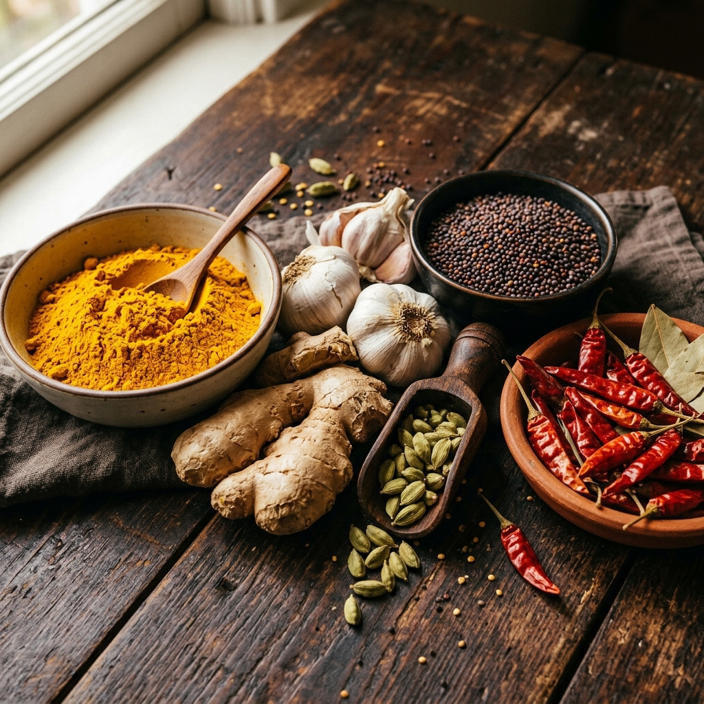 Exotic Imported Spices Selection